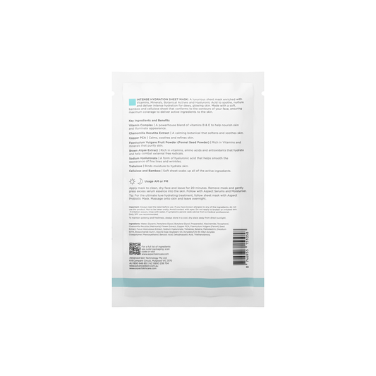 Aspect Intense Hydrating Sheet Mask Single